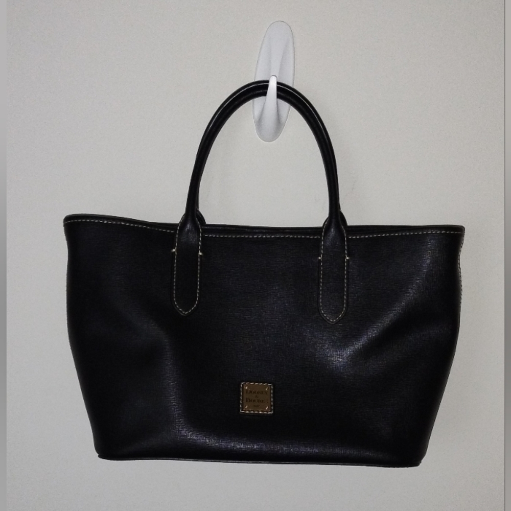 Dooney Bourke Black Saffiano Leather Tote Bag. Used In Excellent Condition.